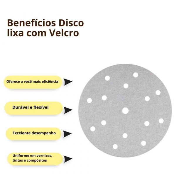 Disco Lixa Com Velcro 6