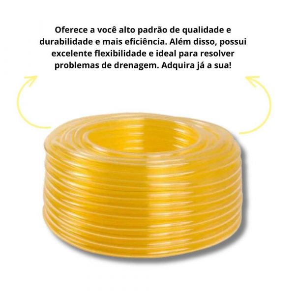 1 Metro De Mangueira Para Gasolina 7,0 x 2,5 mm Bariflex