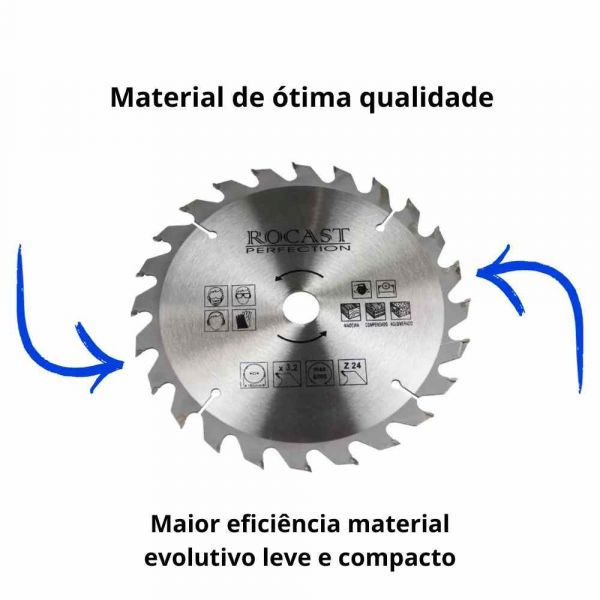 Disco De Serra Circular Vidia 7.1/4'' X 24 Dentes