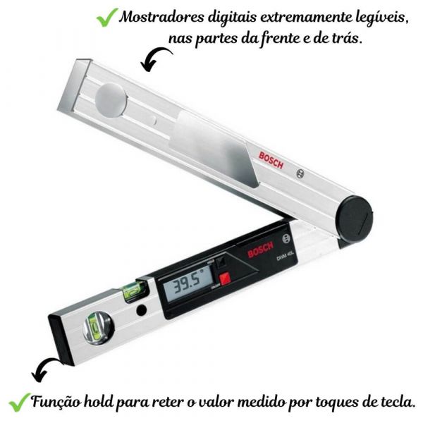 Medidor de Ângulos DWM 40 L Profissional Bosch