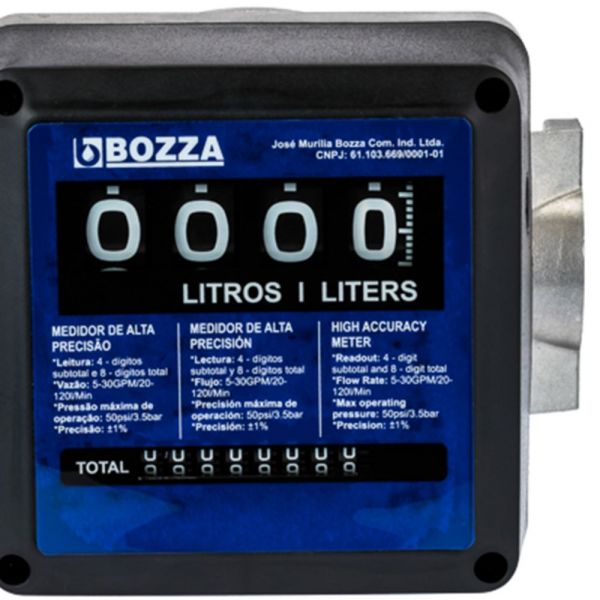 Medidor Volumétrico Mecânico BZ-6000 Bozza