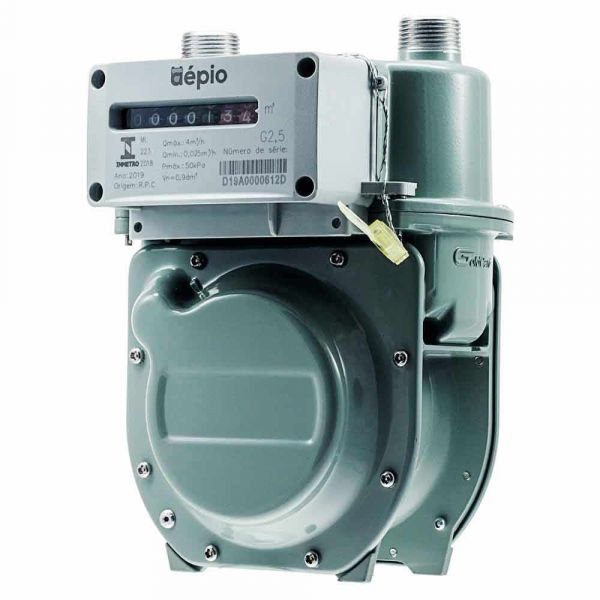 Medidor Volumétrico para Gás e Conexão 3/8