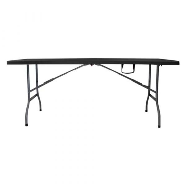 Mesa Dobrável Robust Preta 1,80m Nautika
