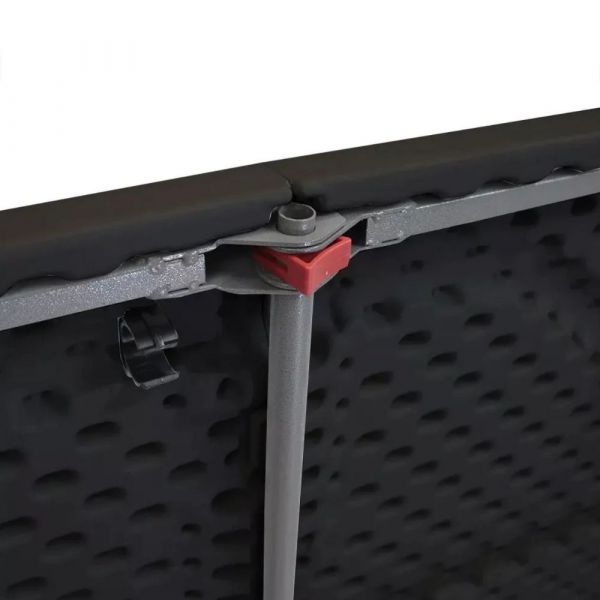 Mesa Dobrável Robust Preta 1,80m Nautika