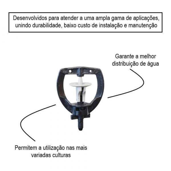 Micro Aspersor MF2 76 L/H Marrom Amanco