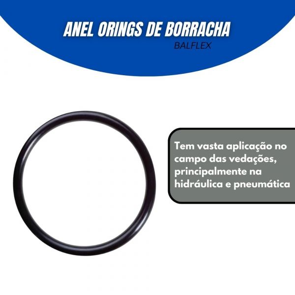 Anel Orings de Borracha em Milímetros Balflex