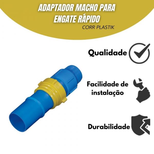 Adaptador Macho para Engate Rápido 2