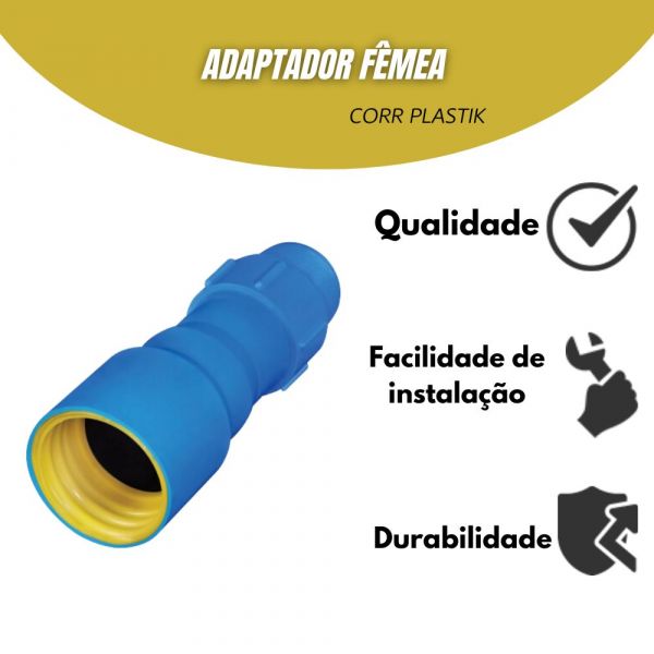 Adaptador Fêmea ER 3Corr Plastic