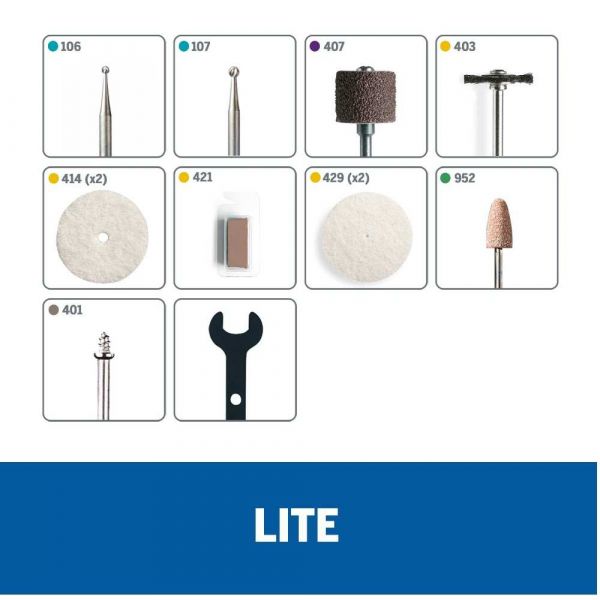 Dremel Micro Retífica Lite a Bateria com 10 Acessórios