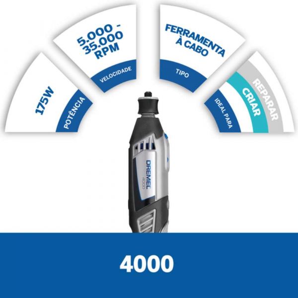 Micro Retifica Dremel 4000 Solo