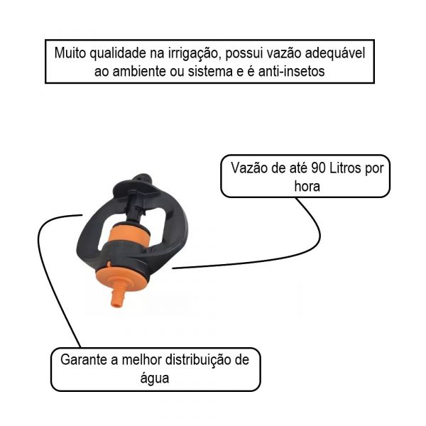 Microaspersor Gyronet 90LT/H Laranja Netafim