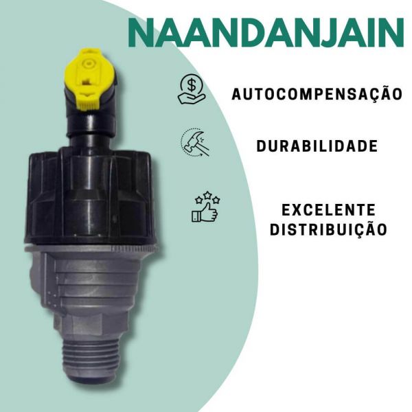 Mini aspersor Super 10 Amarelo AC 450L/h Naandanjain 