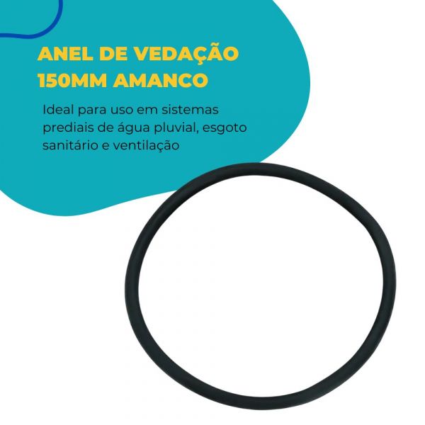 Anel de Vedação 150mm Amanco 