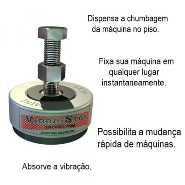 Amortecedor Vibra Mini 3/8” Vibra Stop 