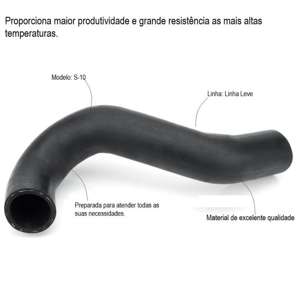 Mangueira Moldada Intercooler S-10 2.8 Ano 2013 08161 Jamaica