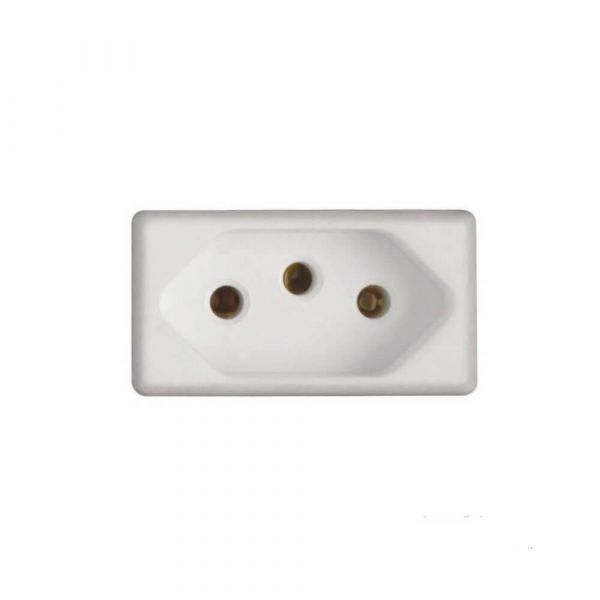 Módulo Tomada 2P+T 10 A 250 V Branco Tramontina