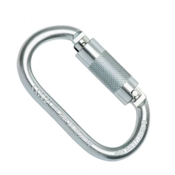 Mosquetão Oval Aço Dupla Trava MG1897 MG Cinto