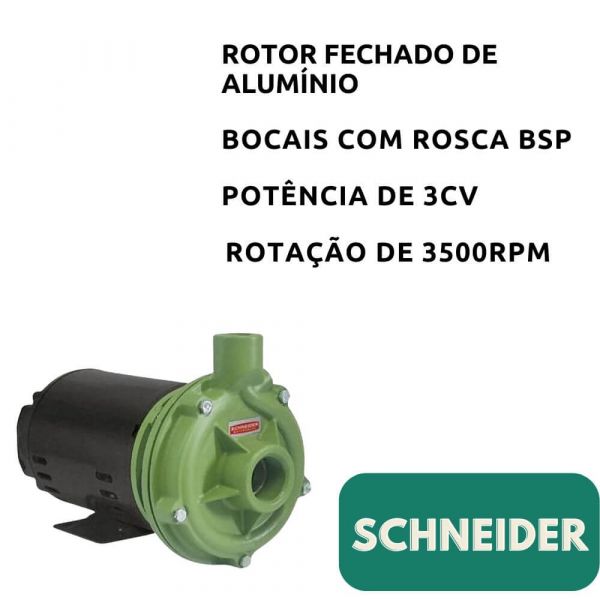 Motobomba 3,0cv BC-92S 1C 127/220V Monofásico Schneider
