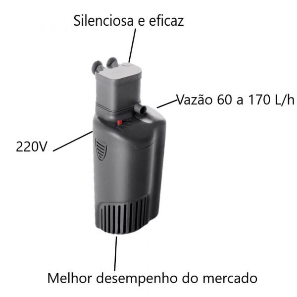 Motobomba Submersa Mini F com Filtro Acoplado 220V Sarlo Better