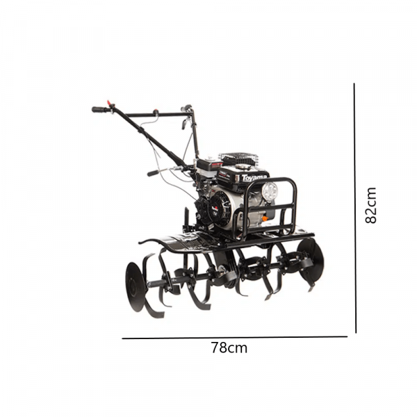 Motocultivador a Gasolina TT90R-XP-U 7HP com Rodas Toyama
