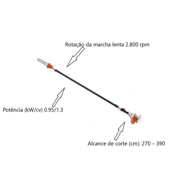 MOTOPODA HT 75 30CM/12 3/8 P P 61PMM3 STIHL 41382000053