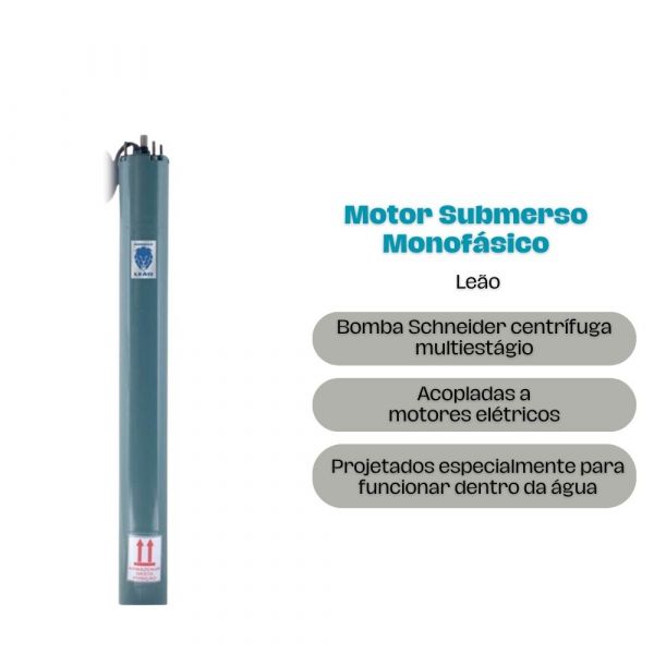 Motor Motobomba 5,0cv 440V Monofásica 350/005/44MO Sem Painel Leão