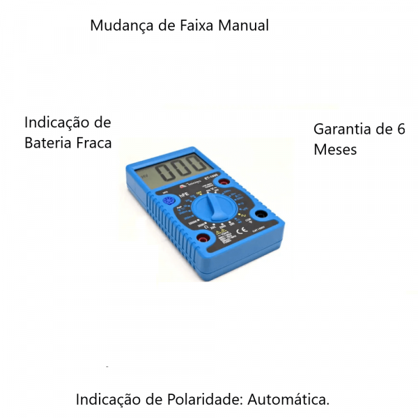 Multímetro Digital ET-1000 Minipa