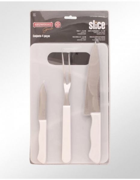 Conjunto para Churrasco 4 Peças- Mundial