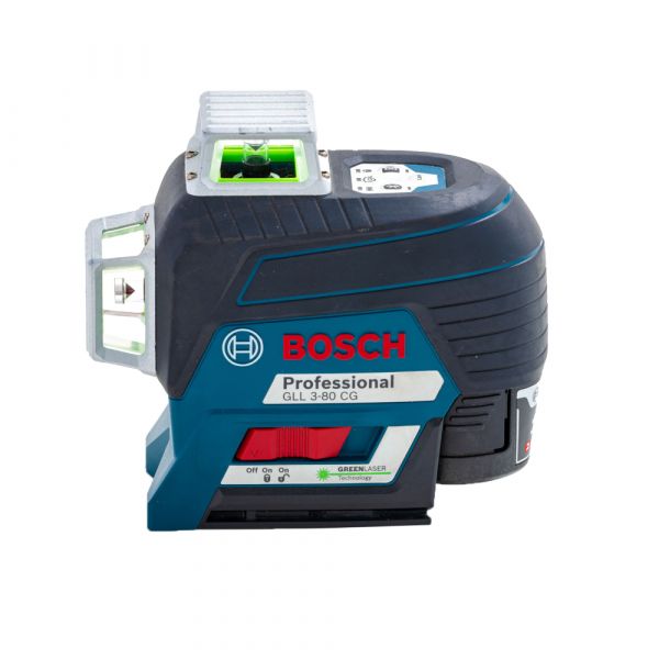 Nível a Laser de Linhas Verdes Bosch GLL 3-80 CG Bluetooth em Maleta