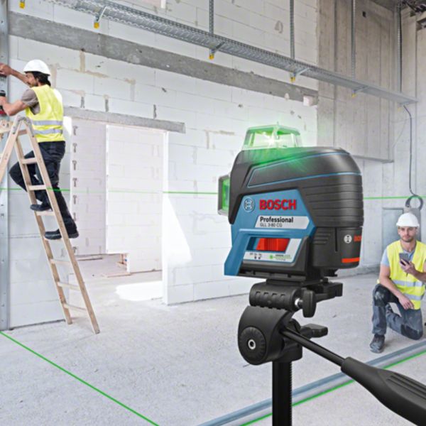 Nível a Laser de Linhas Verdes Bosch GLL 3-80 CG Bluetooth em Maleta