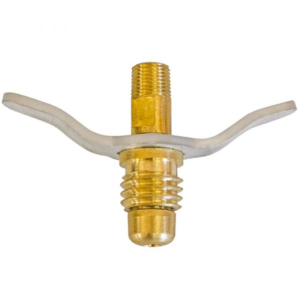 Niple Borboleta de Latão P-13 5/8 Pol. UNC x 1/8 Pol. NPT Maqenge