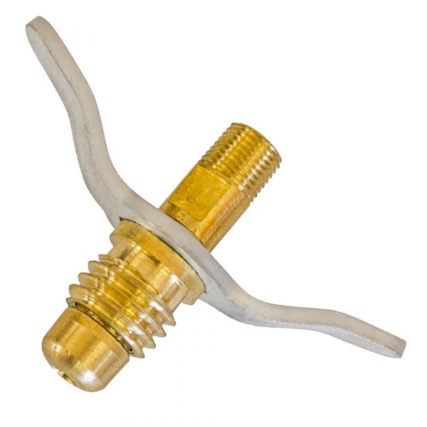 Niple Borboleta de Latão P-13 5/8 Pol. UNC x 1/8 Pol. NPT Maqenge