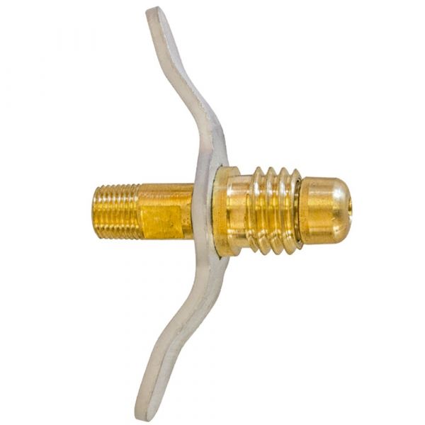 Niple Borboleta de Latão P-13 5/8 Pol. UNC x 1/8 Pol. NPT Maqenge