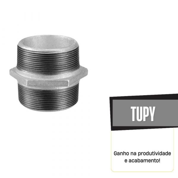 Niple Duplo Galvanizado 1.1/4