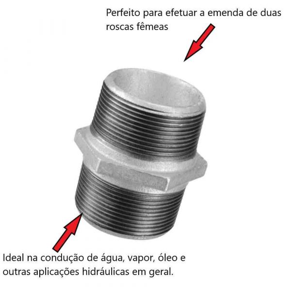 Niple Duplo Galvanizado 1