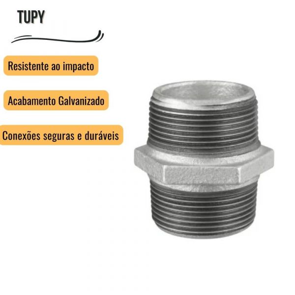 Niple Duplo Galvanizado 3