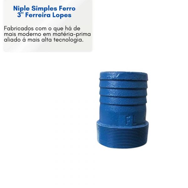 Niple Simples Ferro 3