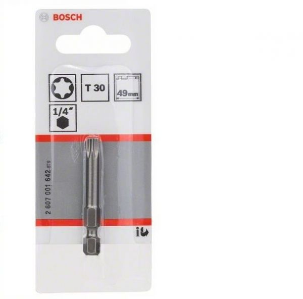 Ponta para parafusar Torx T30, 49mm Extra Hard Bosch 2607001642