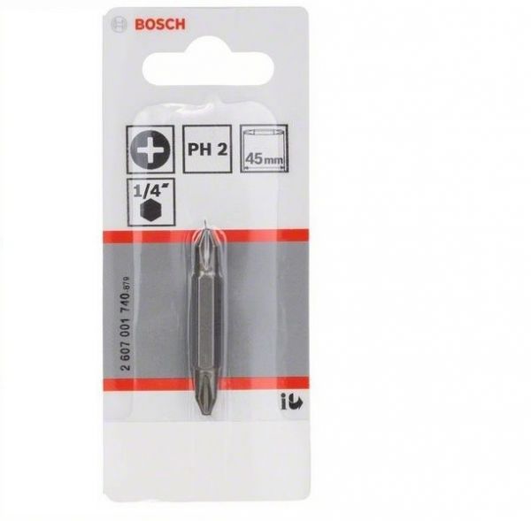 Ponta dupla para parafusar  45mm, PH2, PH2 Extra Hard Bosch 2607001740