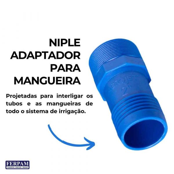 Niple Adaptador Para Mangueira 2” Agrojet