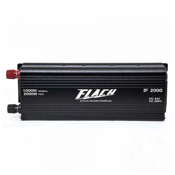 Inversor de Tensão 24V/220V 1.000W IF2000 Flach