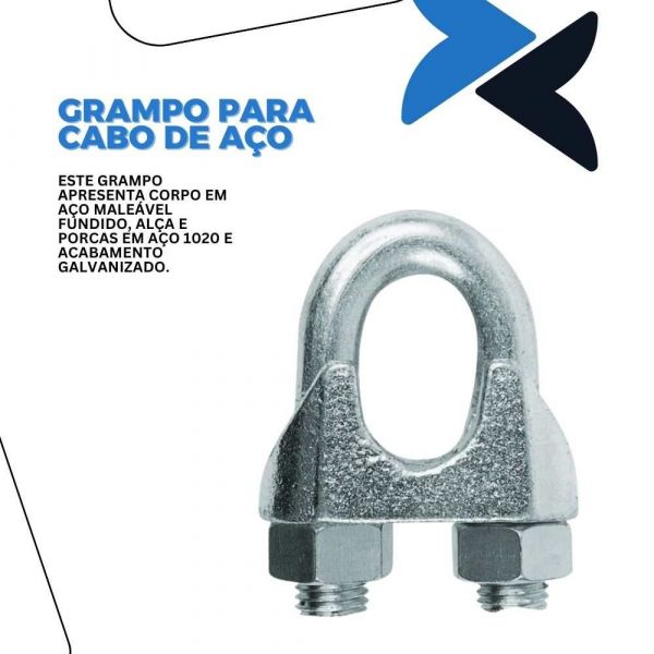 Grampo Para Cabo De Aço 5/16