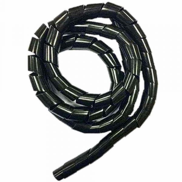 Organizadora de Fios e Cabos Médios 12mm Preto Bemfixa