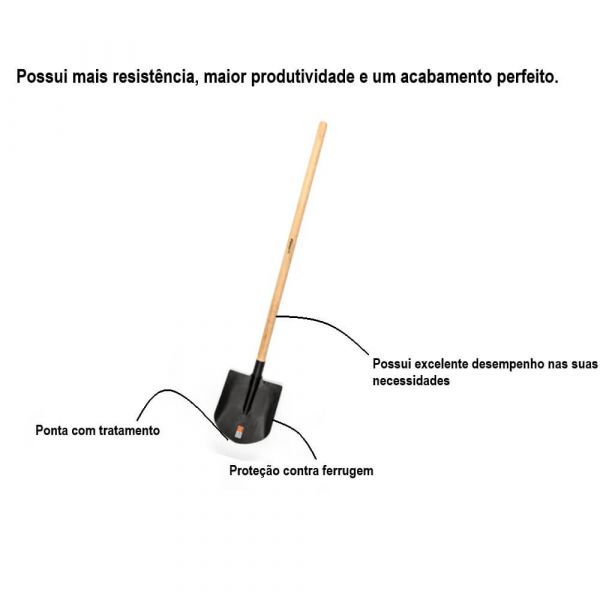 Pá Com Cabo Reto N 3 1,20MT Famastil