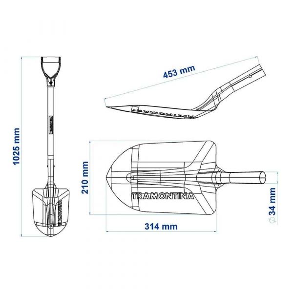 Pá com Cabo Y N 2 Tramontina
