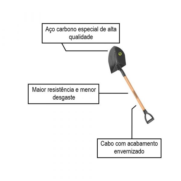 Pá com Cabo Y N 3 Tramontina