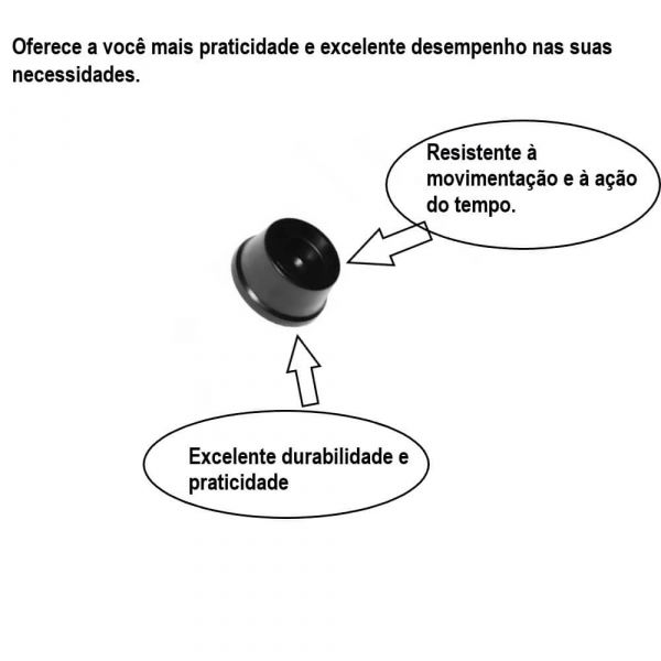 Pé Para Sofá 17X32mm Completa 