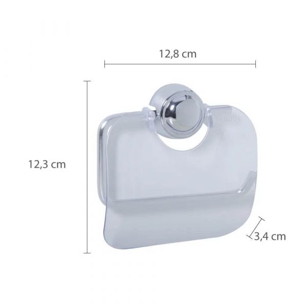 Papeleira Plástica Cromado 13x3x12cm Astra 