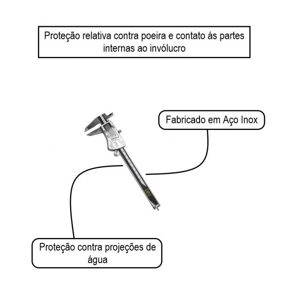 Paquímetro Precision Digital 150mm- Zaas