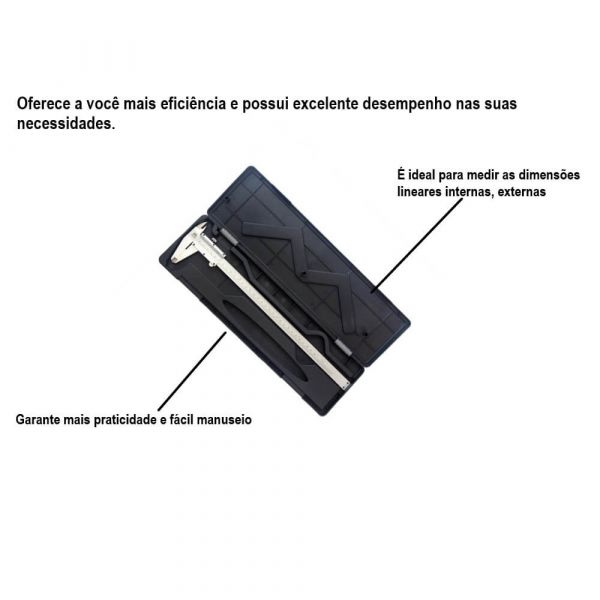 Parquímetro Quadridimensional 150mm x 0.05 mm Htom Hansactenica 